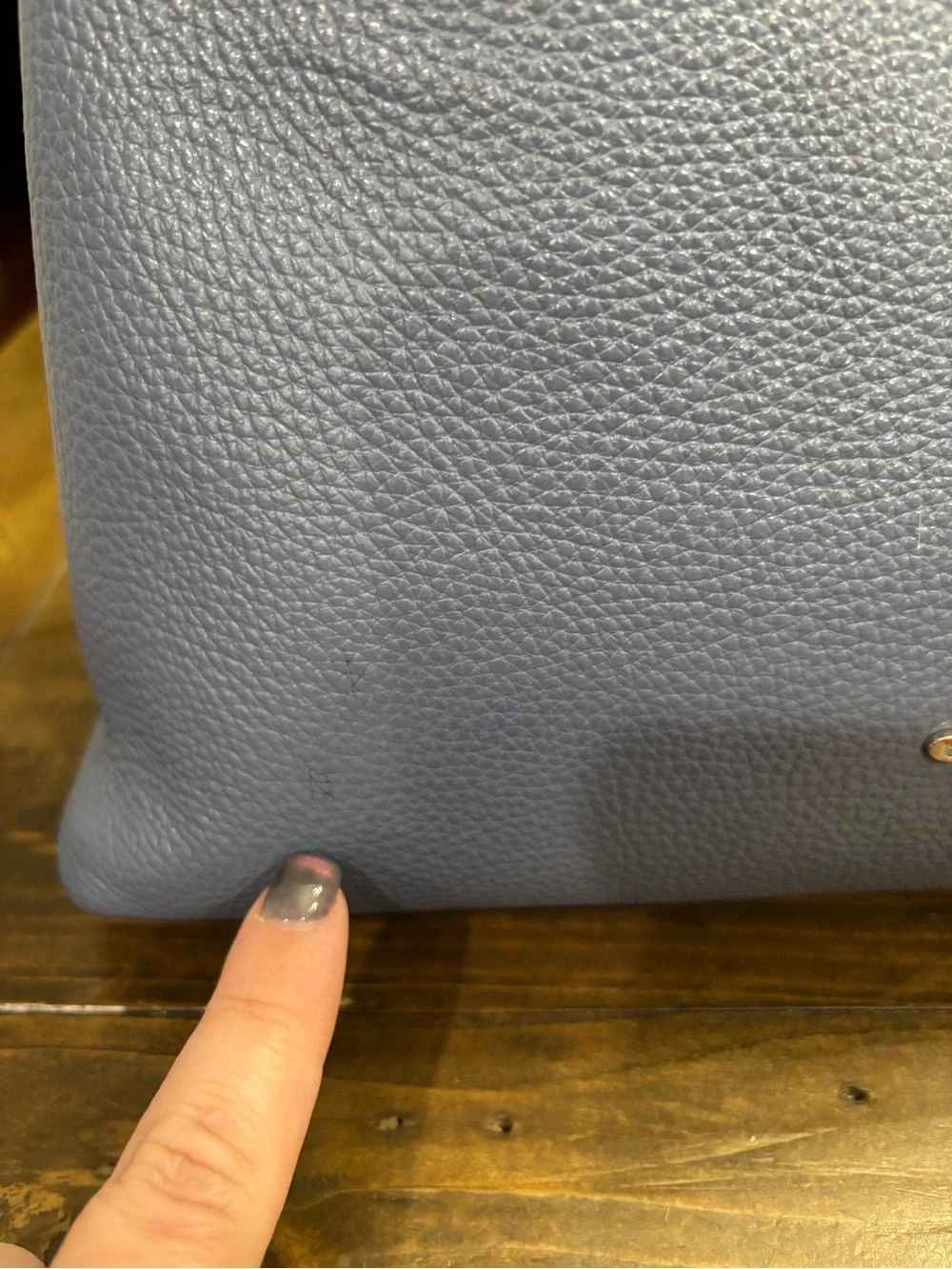 Coach Hanna Pebble Leather Shoulder Bag